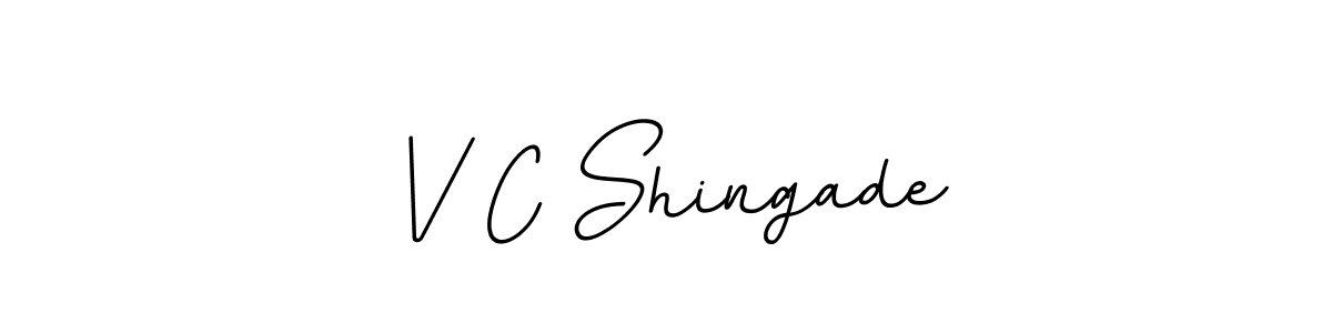 How to make V C Shingade signature? BallpointsItalic-DORy9 is a professional autograph style. Create handwritten signature for V C Shingade name. V C Shingade signature style 11 images and pictures png