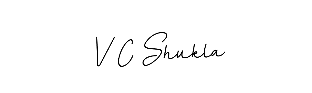 Design your own signature with our free online signature maker. With this signature software, you can create a handwritten (BallpointsItalic-DORy9) signature for name V C Shukla. V C Shukla signature style 11 images and pictures png
