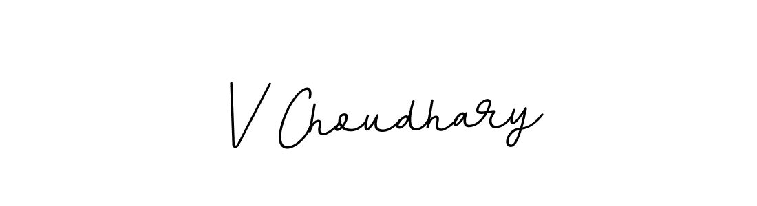 V Choudhary stylish signature style. Best Handwritten Sign (BallpointsItalic-DORy9) for my name. Handwritten Signature Collection Ideas for my name V Choudhary. V Choudhary signature style 11 images and pictures png