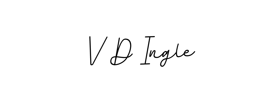 You should practise on your own different ways (BallpointsItalic-DORy9) to write your name (V D Ingle) in signature. don't let someone else do it for you. V D Ingle signature style 11 images and pictures png