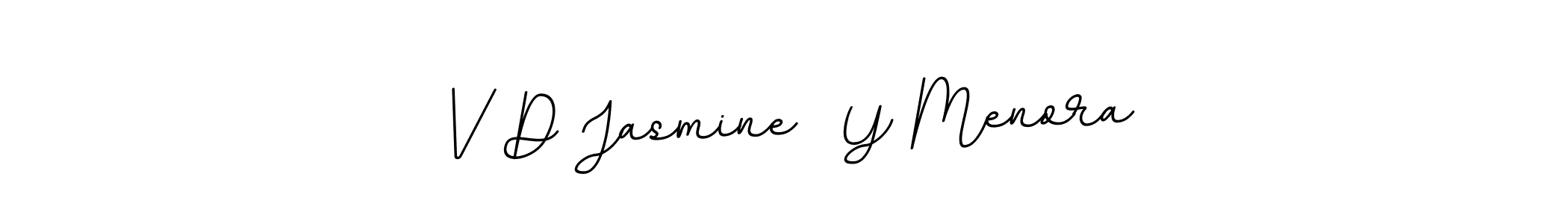 It looks lik you need a new signature style for name V D Jasmine  Y Menora. Design unique handwritten (BallpointsItalic-DORy9) signature with our free signature maker in just a few clicks. V D Jasmine  Y Menora signature style 11 images and pictures png