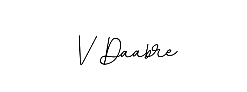 Design your own signature with our free online signature maker. With this signature software, you can create a handwritten (BallpointsItalic-DORy9) signature for name V Daabre. V Daabre signature style 11 images and pictures png