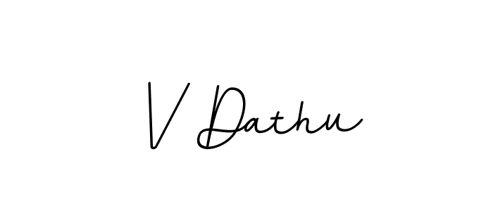 Make a beautiful signature design for name V Dathu. With this signature (BallpointsItalic-DORy9) style, you can create a handwritten signature for free. V Dathu signature style 11 images and pictures png