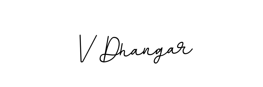 Similarly BallpointsItalic-DORy9 is the best handwritten signature design. Signature creator online .You can use it as an online autograph creator for name V Dhangar. V Dhangar signature style 11 images and pictures png