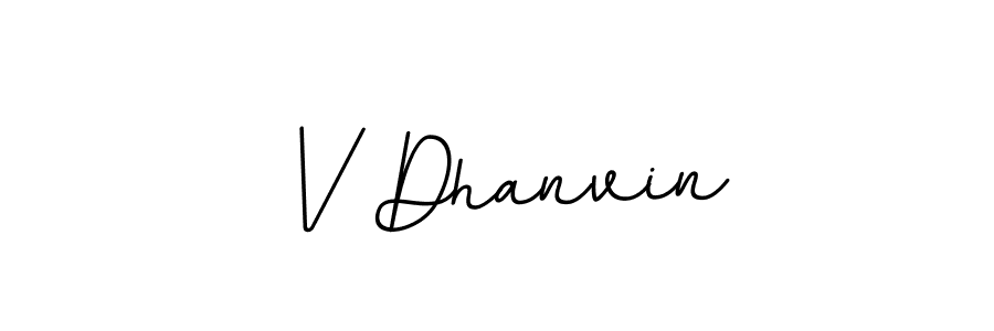 V Dhanvin stylish signature style. Best Handwritten Sign (BallpointsItalic-DORy9) for my name. Handwritten Signature Collection Ideas for my name V Dhanvin. V Dhanvin signature style 11 images and pictures png