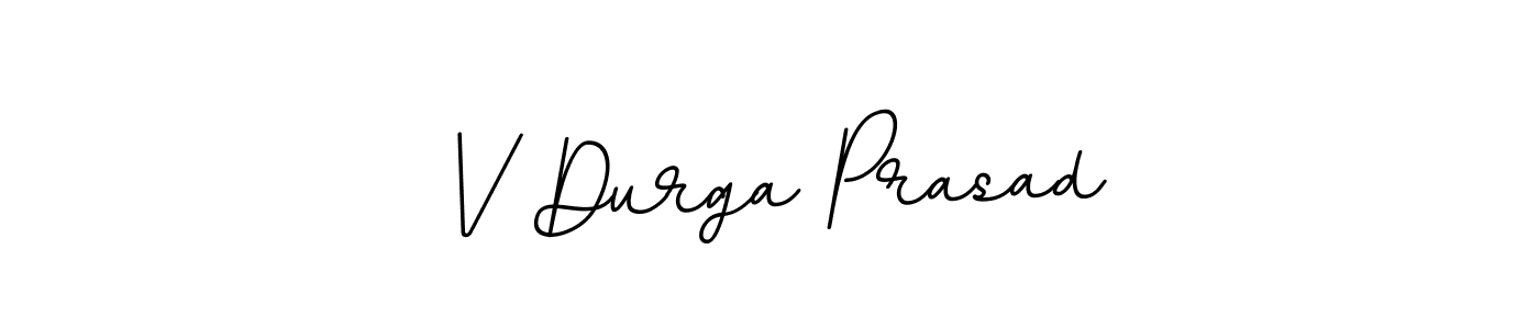 How to make V Durga Prasad name signature. Use BallpointsItalic-DORy9 style for creating short signs online. This is the latest handwritten sign. V Durga Prasad signature style 11 images and pictures png