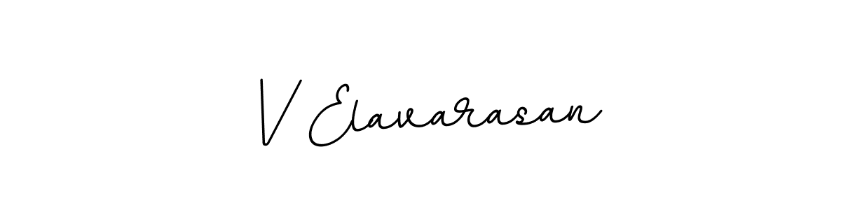 Design your own signature with our free online signature maker. With this signature software, you can create a handwritten (BallpointsItalic-DORy9) signature for name V Elavarasan. V Elavarasan signature style 11 images and pictures png
