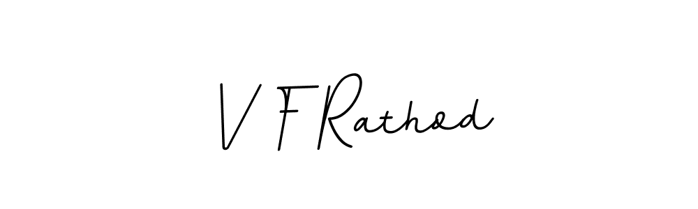 Also we have V F Rathod name is the best signature style. Create professional handwritten signature collection using BallpointsItalic-DORy9 autograph style. V F Rathod signature style 11 images and pictures png