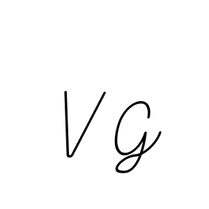 You should practise on your own different ways (BallpointsItalic-DORy9) to write your name (V G) in signature. don't let someone else do it for you. V G signature style 11 images and pictures png