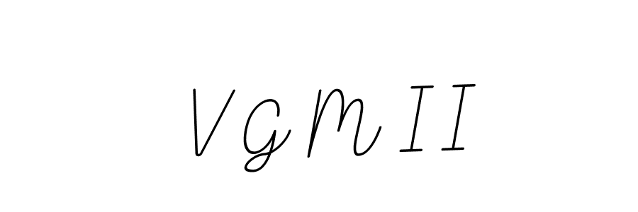 Check out images of Autograph of V G M I I name. Actor V G M I I Signature Style. BallpointsItalic-DORy9 is a professional sign style online. V G M I I signature style 11 images and pictures png