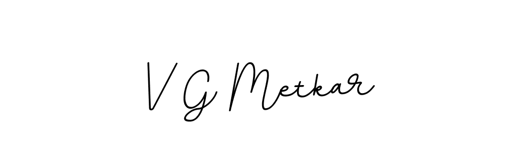 How to make V G Metkar name signature. Use BallpointsItalic-DORy9 style for creating short signs online. This is the latest handwritten sign. V G Metkar signature style 11 images and pictures png