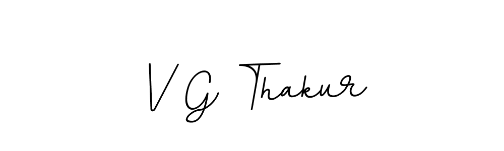 Create a beautiful signature design for name V G Thakur. With this signature (BallpointsItalic-DORy9) fonts, you can make a handwritten signature for free. V G Thakur signature style 11 images and pictures png