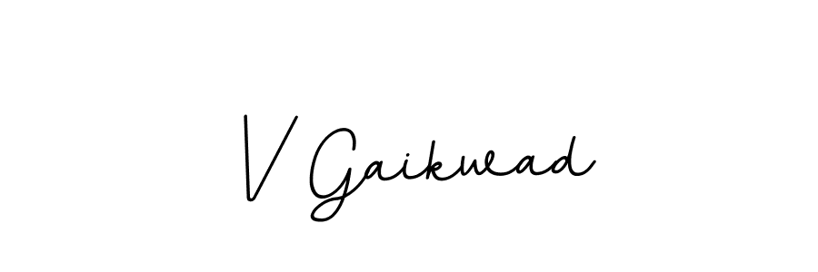 V Gaikwad stylish signature style. Best Handwritten Sign (BallpointsItalic-DORy9) for my name. Handwritten Signature Collection Ideas for my name V Gaikwad. V Gaikwad signature style 11 images and pictures png