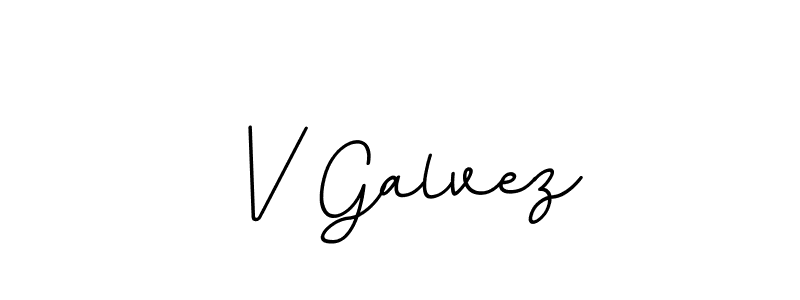 The best way (BallpointsItalic-DORy9) to make a short signature is to pick only two or three words in your name. The name V Galvez include a total of six letters. For converting this name. V Galvez signature style 11 images and pictures png