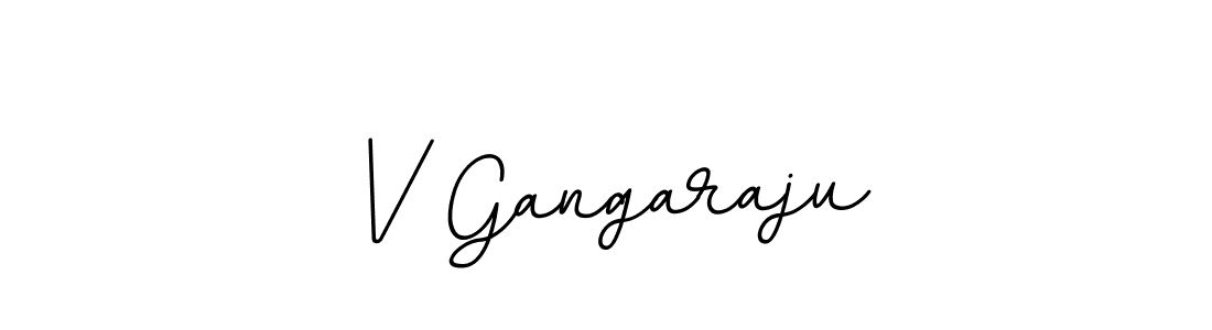 How to make V Gangaraju name signature. Use BallpointsItalic-DORy9 style for creating short signs online. This is the latest handwritten sign. V Gangaraju signature style 11 images and pictures png