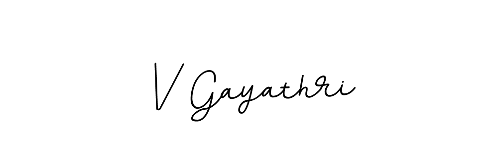 You should practise on your own different ways (BallpointsItalic-DORy9) to write your name (V Gayathri) in signature. don't let someone else do it for you. V Gayathri signature style 11 images and pictures png