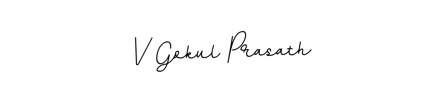 V Gokul Prasath stylish signature style. Best Handwritten Sign (BallpointsItalic-DORy9) for my name. Handwritten Signature Collection Ideas for my name V Gokul Prasath. V Gokul Prasath signature style 11 images and pictures png