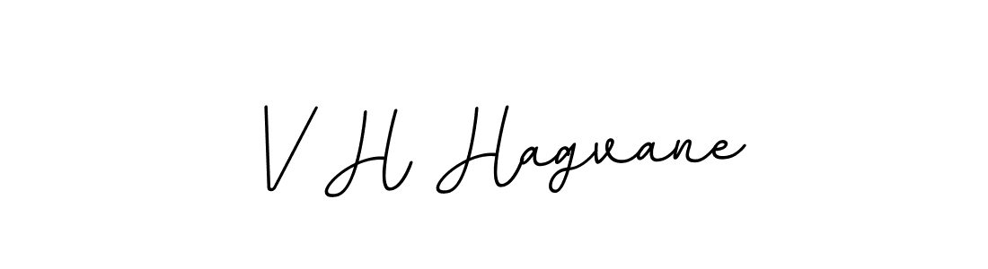 Use a signature maker to create a handwritten signature online. With this signature software, you can design (BallpointsItalic-DORy9) your own signature for name V H Hagvane. V H Hagvane signature style 11 images and pictures png