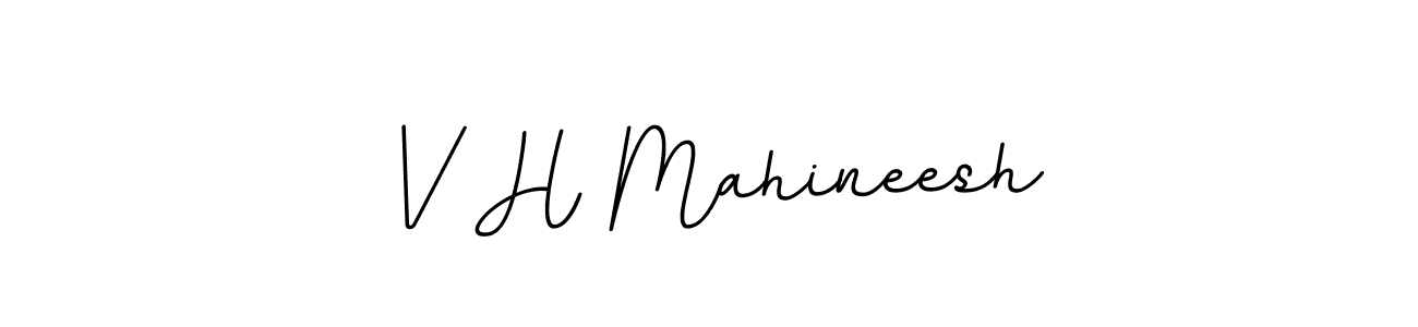 How to make V H Mahineesh signature? BallpointsItalic-DORy9 is a professional autograph style. Create handwritten signature for V H Mahineesh name. V H Mahineesh signature style 11 images and pictures png
