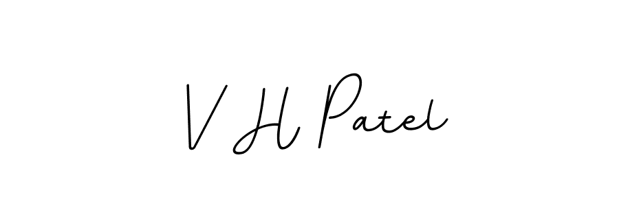 BallpointsItalic-DORy9 is a professional signature style that is perfect for those who want to add a touch of class to their signature. It is also a great choice for those who want to make their signature more unique. Get V H Patel name to fancy signature for free. V H Patel signature style 11 images and pictures png