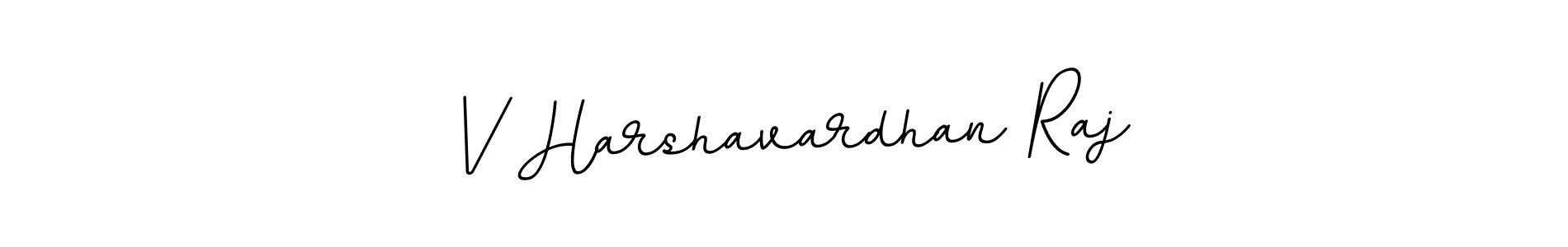 Create a beautiful signature design for name V Harshavardhan Raj. With this signature (BallpointsItalic-DORy9) fonts, you can make a handwritten signature for free. V Harshavardhan Raj signature style 11 images and pictures png