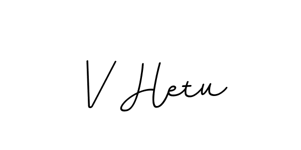 How to make V Hetu name signature. Use BallpointsItalic-DORy9 style for creating short signs online. This is the latest handwritten sign. V Hetu signature style 11 images and pictures png