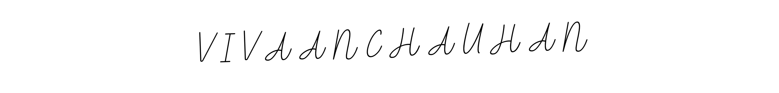 Also You can easily find your signature by using the search form. We will create V I V A A N C H A U H A N name handwritten signature images for you free of cost using BallpointsItalic-DORy9 sign style. V I V A A N C H A U H A N signature style 11 images and pictures png