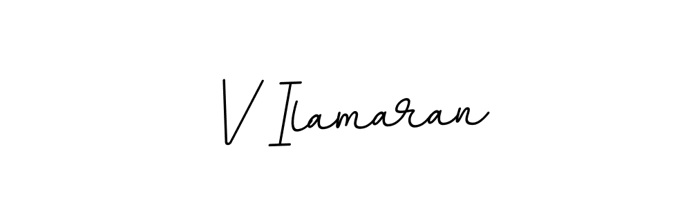 The best way (BallpointsItalic-DORy9) to make a short signature is to pick only two or three words in your name. The name V Ilamaran include a total of six letters. For converting this name. V Ilamaran signature style 11 images and pictures png