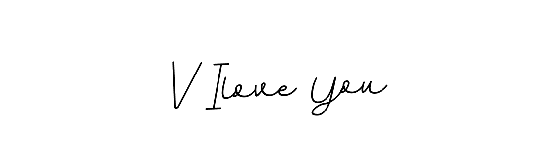 BallpointsItalic-DORy9 is a professional signature style that is perfect for those who want to add a touch of class to their signature. It is also a great choice for those who want to make their signature more unique. Get V Ilove You name to fancy signature for free. V Ilove You signature style 11 images and pictures png