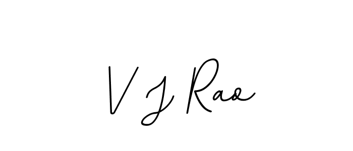 Make a beautiful signature design for name V J Rao. With this signature (BallpointsItalic-DORy9) style, you can create a handwritten signature for free. V J Rao signature style 11 images and pictures png