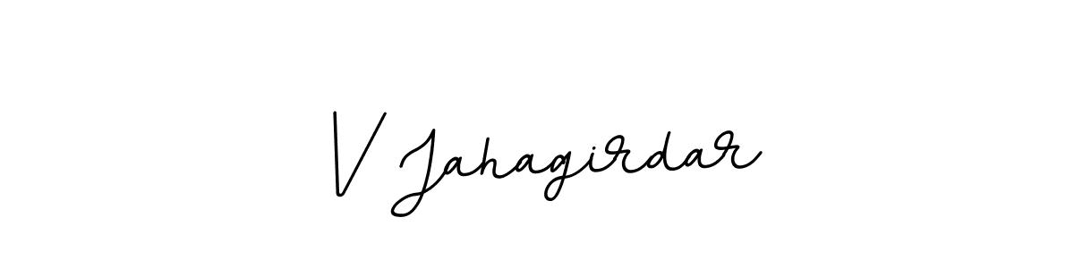 Use a signature maker to create a handwritten signature online. With this signature software, you can design (BallpointsItalic-DORy9) your own signature for name V Jahagirdar. V Jahagirdar signature style 11 images and pictures png