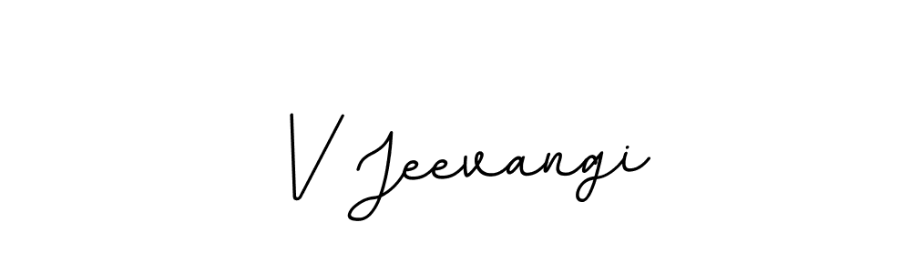 if you are searching for the best signature style for your name V Jeevangi. so please give up your signature search. here we have designed multiple signature styles  using BallpointsItalic-DORy9. V Jeevangi signature style 11 images and pictures png