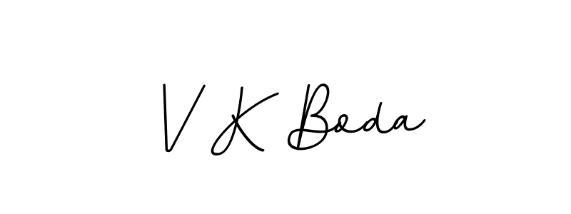 V K Boda stylish signature style. Best Handwritten Sign (BallpointsItalic-DORy9) for my name. Handwritten Signature Collection Ideas for my name V K Boda. V K Boda signature style 11 images and pictures png