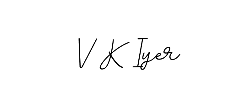 BallpointsItalic-DORy9 is a professional signature style that is perfect for those who want to add a touch of class to their signature. It is also a great choice for those who want to make their signature more unique. Get V K Iyer name to fancy signature for free. V K Iyer signature style 11 images and pictures png
