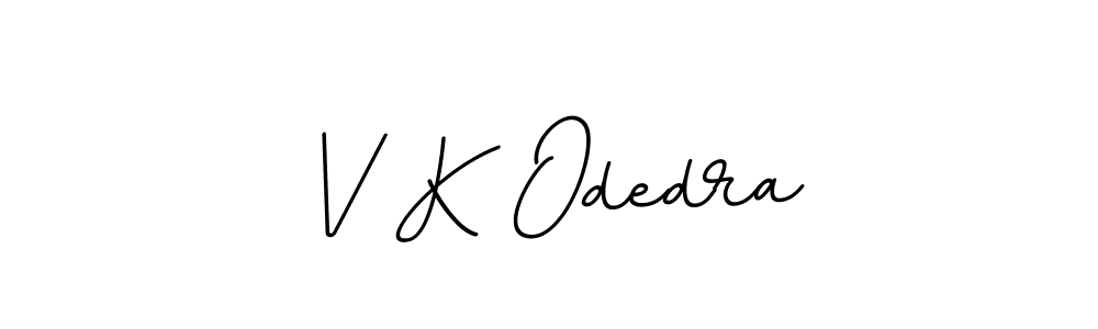 Design your own signature with our free online signature maker. With this signature software, you can create a handwritten (BallpointsItalic-DORy9) signature for name V K Odedra. V K Odedra signature style 11 images and pictures png