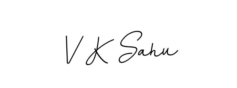 Similarly BallpointsItalic-DORy9 is the best handwritten signature design. Signature creator online .You can use it as an online autograph creator for name V K Sahu. V K Sahu signature style 11 images and pictures png