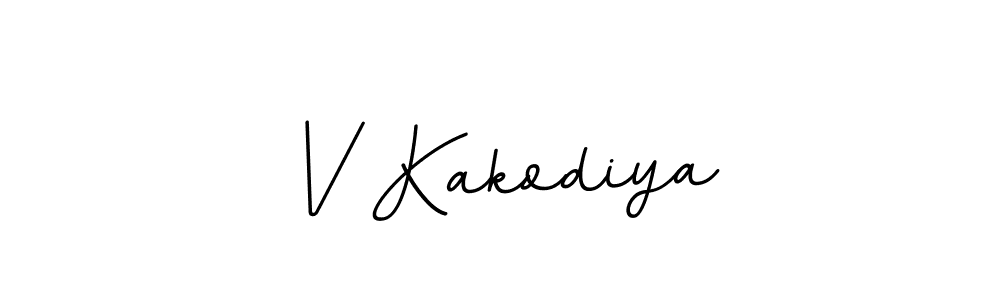 This is the best signature style for the V Kakodiya name. Also you like these signature font (BallpointsItalic-DORy9). Mix name signature. V Kakodiya signature style 11 images and pictures png