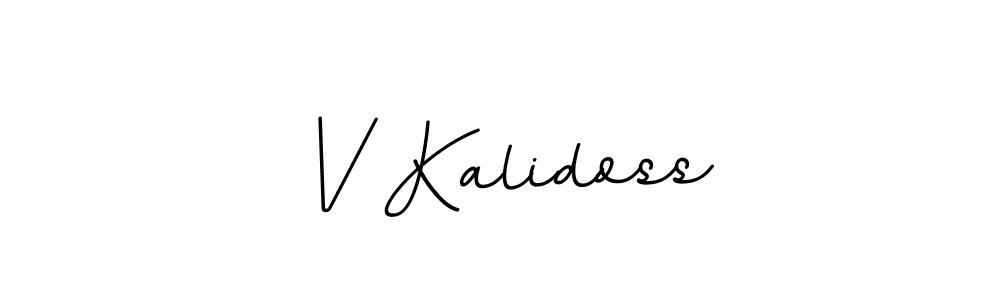 Design your own signature with our free online signature maker. With this signature software, you can create a handwritten (BallpointsItalic-DORy9) signature for name V Kalidoss. V Kalidoss signature style 11 images and pictures png