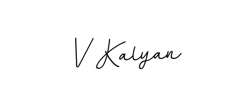 Design your own signature with our free online signature maker. With this signature software, you can create a handwritten (BallpointsItalic-DORy9) signature for name V Kalyan. V Kalyan signature style 11 images and pictures png