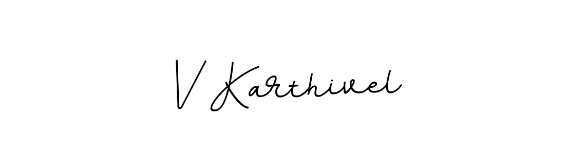 This is the best signature style for the V Karthivel name. Also you like these signature font (BallpointsItalic-DORy9). Mix name signature. V Karthivel signature style 11 images and pictures png