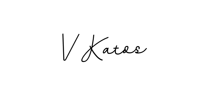 It looks lik you need a new signature style for name V Katos. Design unique handwritten (BallpointsItalic-DORy9) signature with our free signature maker in just a few clicks. V Katos signature style 11 images and pictures png