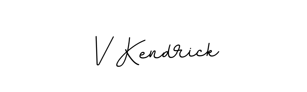 How to make V Kendrick signature? BallpointsItalic-DORy9 is a professional autograph style. Create handwritten signature for V Kendrick name. V Kendrick signature style 11 images and pictures png