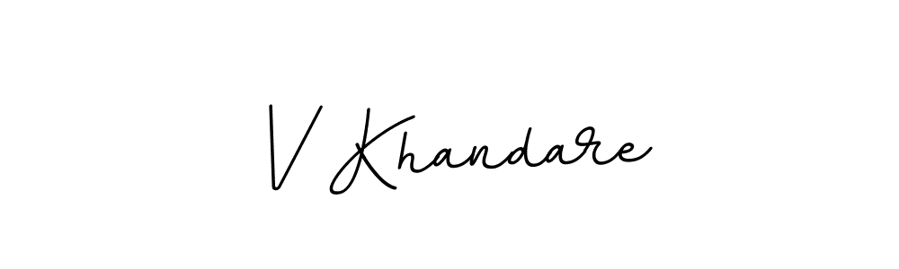 Also we have V Khandare name is the best signature style. Create professional handwritten signature collection using BallpointsItalic-DORy9 autograph style. V Khandare signature style 11 images and pictures png