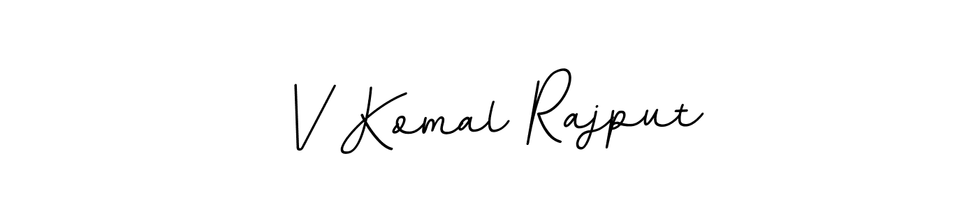 V Komal Rajput stylish signature style. Best Handwritten Sign (BallpointsItalic-DORy9) for my name. Handwritten Signature Collection Ideas for my name V Komal Rajput. V Komal Rajput signature style 11 images and pictures png