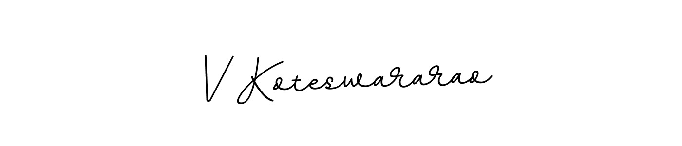 Create a beautiful signature design for name V Koteswararao. With this signature (BallpointsItalic-DORy9) fonts, you can make a handwritten signature for free. V Koteswararao signature style 11 images and pictures png