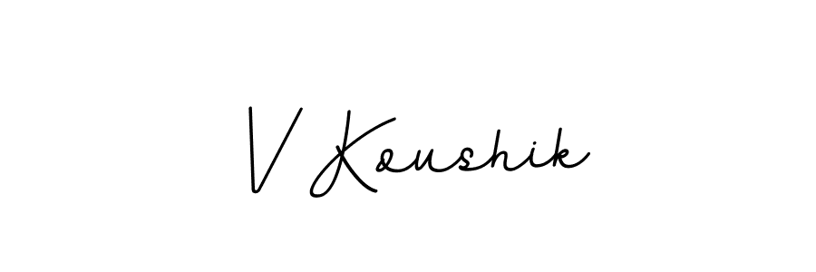 Similarly BallpointsItalic-DORy9 is the best handwritten signature design. Signature creator online .You can use it as an online autograph creator for name V Koushik. V Koushik signature style 11 images and pictures png
