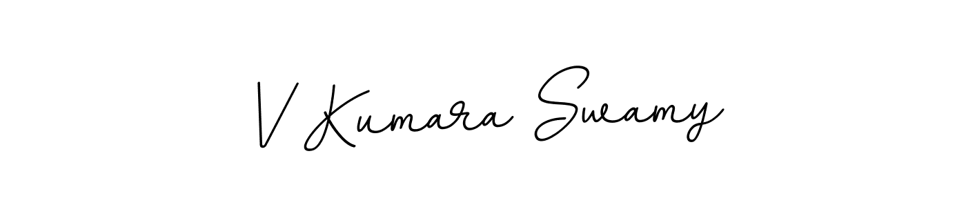 Use a signature maker to create a handwritten signature online. With this signature software, you can design (BallpointsItalic-DORy9) your own signature for name V Kumara Swamy. V Kumara Swamy signature style 11 images and pictures png