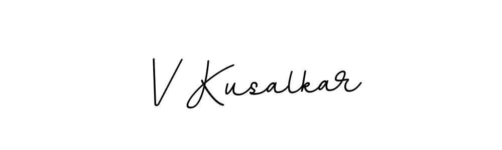 You should practise on your own different ways (BallpointsItalic-DORy9) to write your name (V Kusalkar) in signature. don't let someone else do it for you. V Kusalkar signature style 11 images and pictures png