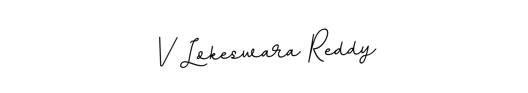 V Lokeswara Reddy stylish signature style. Best Handwritten Sign (BallpointsItalic-DORy9) for my name. Handwritten Signature Collection Ideas for my name V Lokeswara Reddy. V Lokeswara Reddy signature style 11 images and pictures png