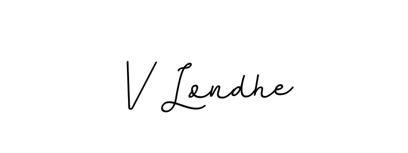 if you are searching for the best signature style for your name V Londhe. so please give up your signature search. here we have designed multiple signature styles  using BallpointsItalic-DORy9. V Londhe signature style 11 images and pictures png